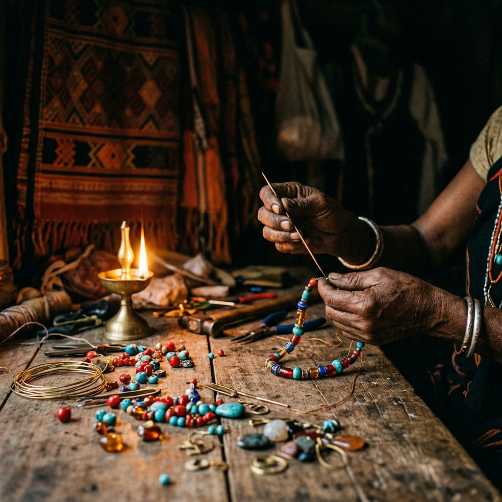 Hills Heritages artisan crafting traditional jewellery